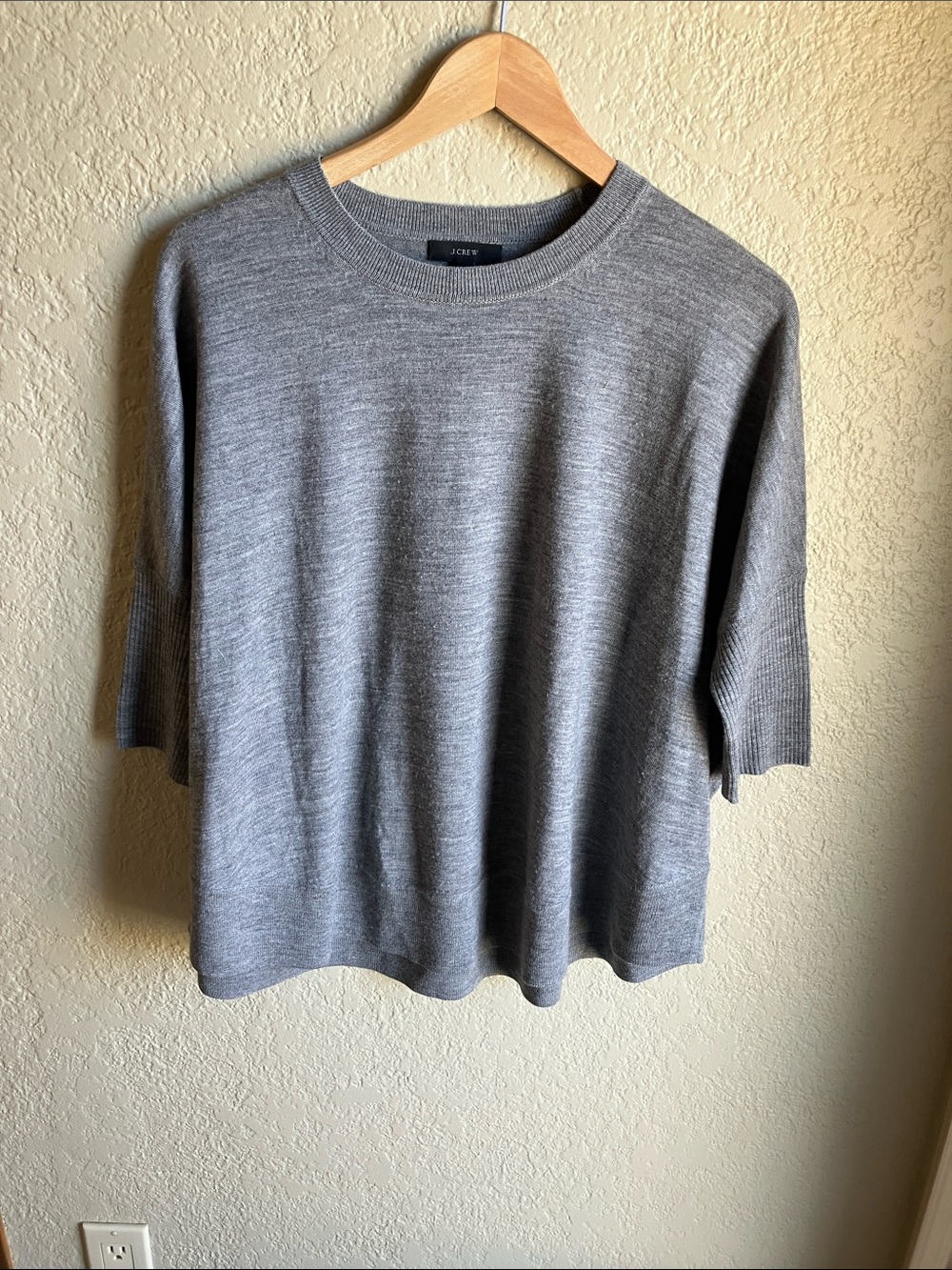 J Crew oversized boxy merino sweater